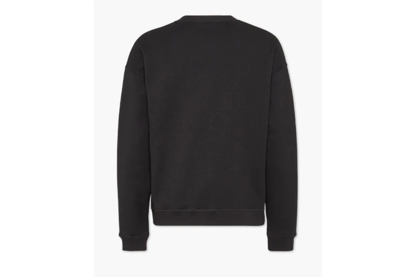 Dsquared2 Brushed Fleece Ανδρική Μακρυμάνικη Μπλούζα Μαύρη, Ασημί