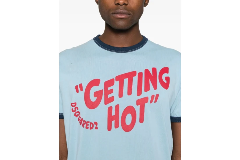 Dsquared2 Cool Fit Tee Ανδρικό Κοντομάνικο T-Shirt Σιέλ