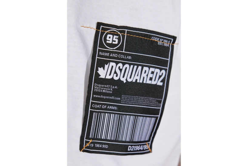 Dsquared2 Ανδρικό Κοντομάνικο T-Shirt Λευκό