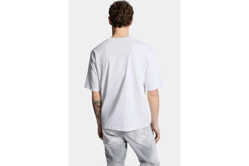Dsquared2 Faded Milano Ανδρικό Κοντομάνικο T-Shirt Λευκό