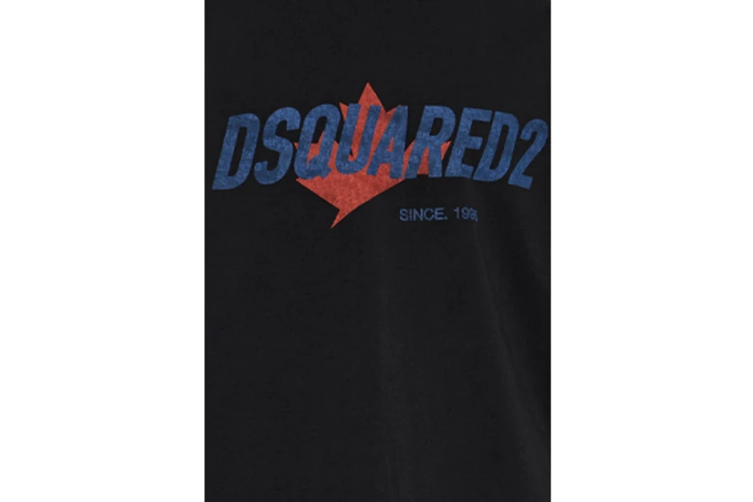Dsquared2 Logo Ανδρικό Κοντομάνικο T-Shirt Μαύρο
