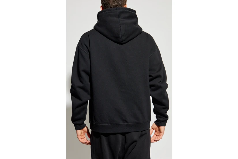 Dsquared2 Relax Fit Ανδρική Μακρυμάνικη Μπλούζα με Κουκούλα Μαύρη