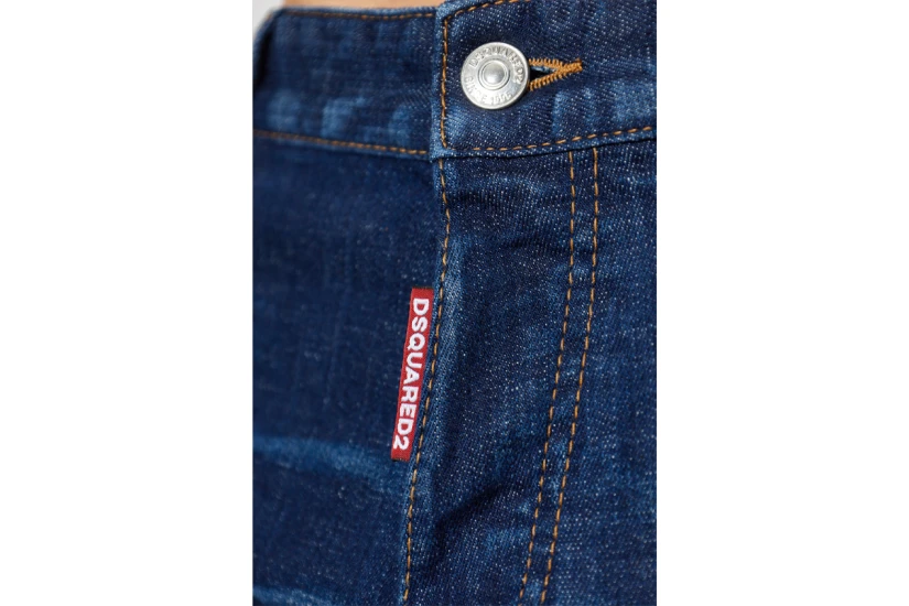 Dsquared2 Slim Twist Ανδρικό Παντελόνι Τζιν Μπλε Σκούρο