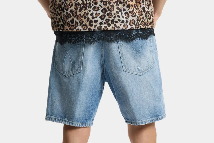 Dsquared2 Light Wash Marine Ανδρικό Τζιν Σορτς 
