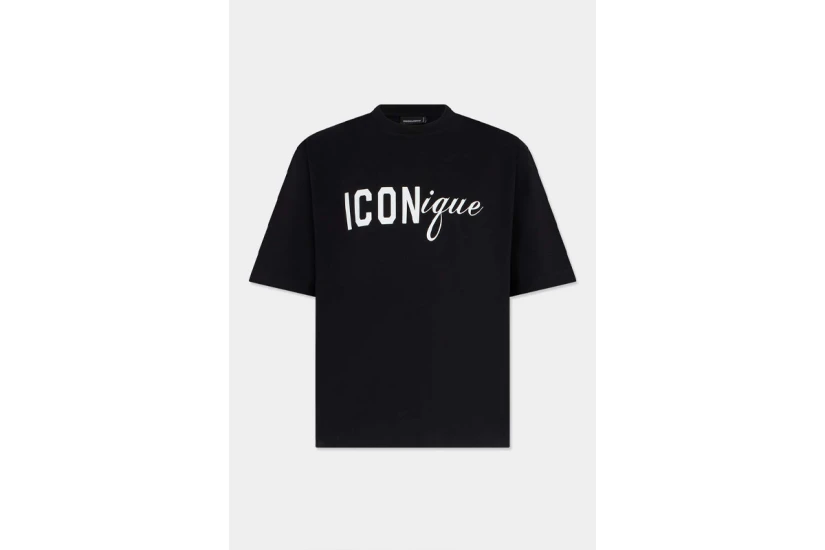Dsquared2 Iconique Ανδρικό Κοντομάνικο T-Shirt Μαύρο