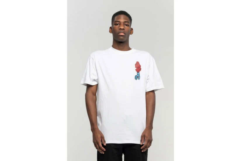 Santa Cruz Screaming Hand Ανδρικό Κοντομάνικο T-Shirt Λευκό