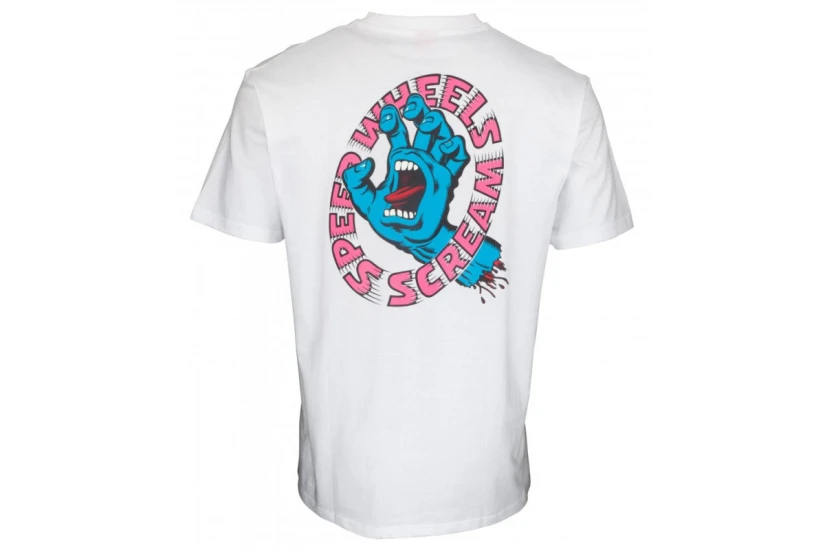 Santa Cruz Screaming Hand Ανδρικό Κοντομάνικο T-Shirt Λευκό