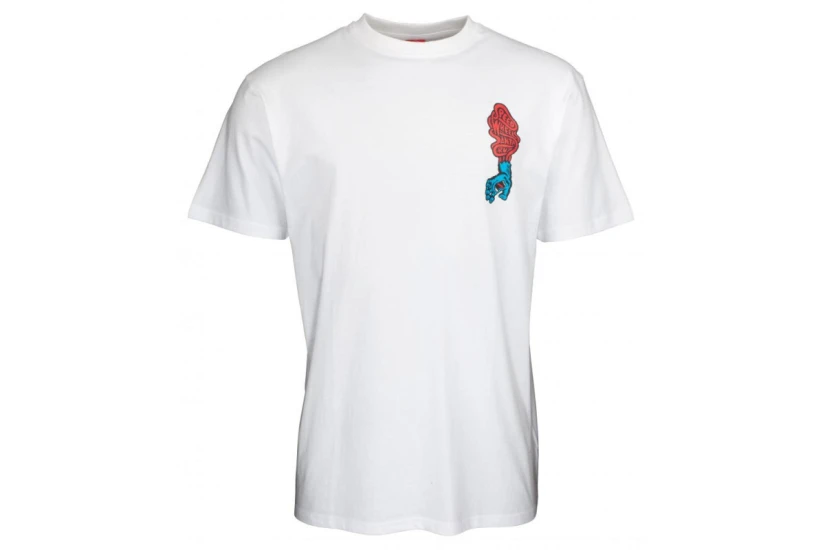 Santa Cruz Screaming Hand Ανδρικό Κοντομάνικο T-Shirt Λευκό