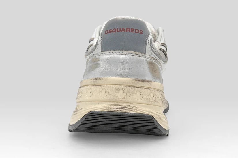 Dsquared2 Sprinter Ανδρικά Sneakers Ασημί, Εκρού
