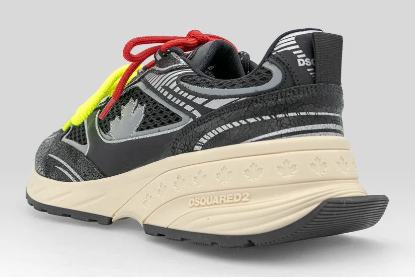 Dsquared2 Sprinter Ανδρικά Sneakers Μαύρα, Ασημί, Ζαχαρί