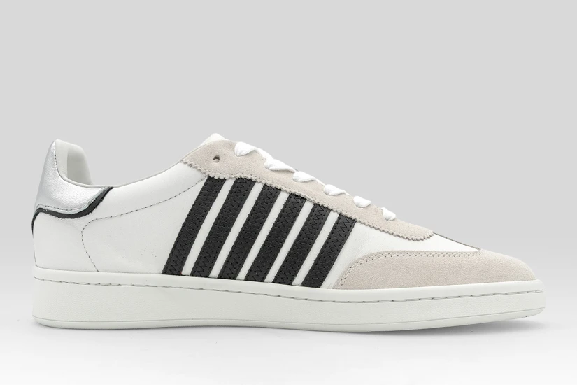 Dsquared2 Boxer Ανδρικά Sneakers Λευκά, Γκρι, Μαύρα
