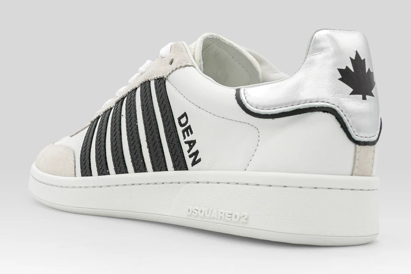 Dsquared2 Boxer Ανδρικά Sneakers Λευκά, Γκρι, Μαύρα