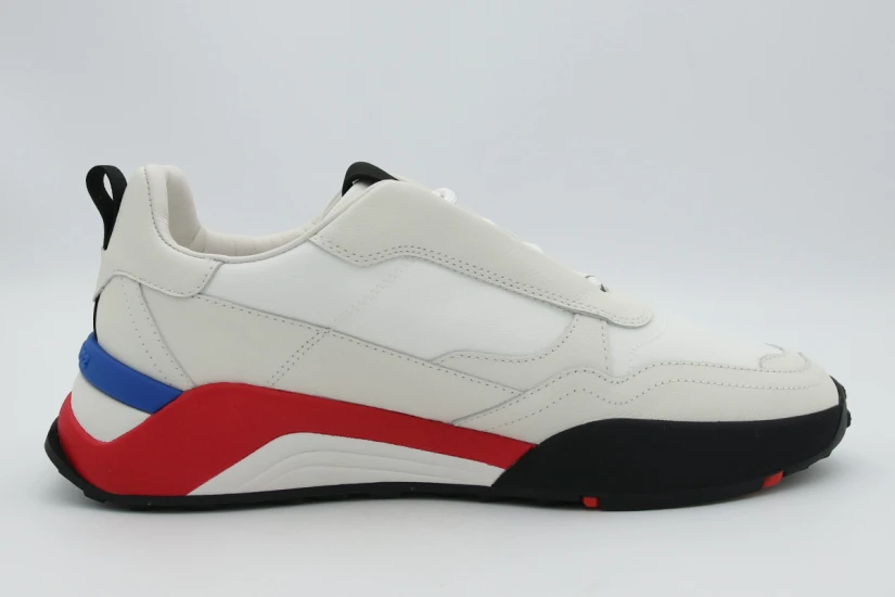 Dsquared2 D2 Flow Ανδρικά Sneakers Λευκά, Μαύρα, Κόκκινα, Μπλε