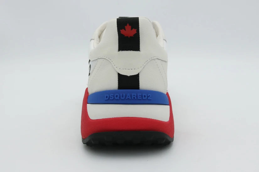 Dsquared2 D2 Flow Ανδρικά Sneakers Λευκά, Μαύρα, Κόκκινα, Μπλε