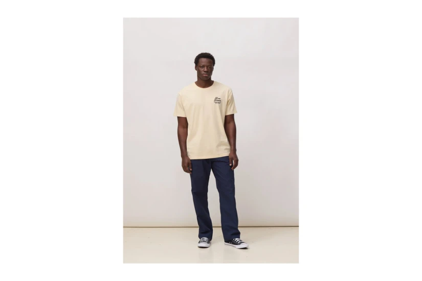 Blue Banana Beige Drive Ανδρικό Κοντομάνικο T-Shirt Μπεζ 