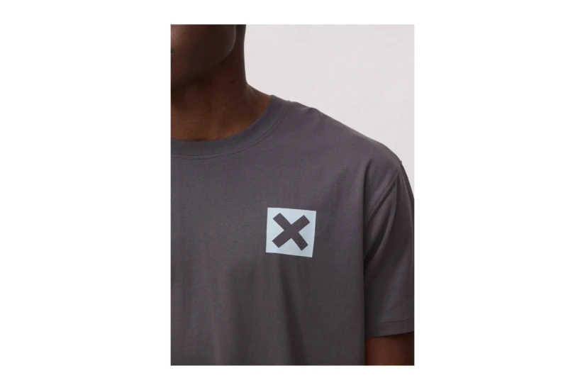 Blue Banana Anthracite Nature Ανδρικό Κοντομάνικο T-Shirt Ανθρακί, Σιέλ