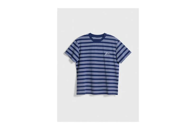 Blue Banana Navy Stripes Ανδρικό Κοντομάνικο T-Shirt Μπλε Σκούρο, Λευκό