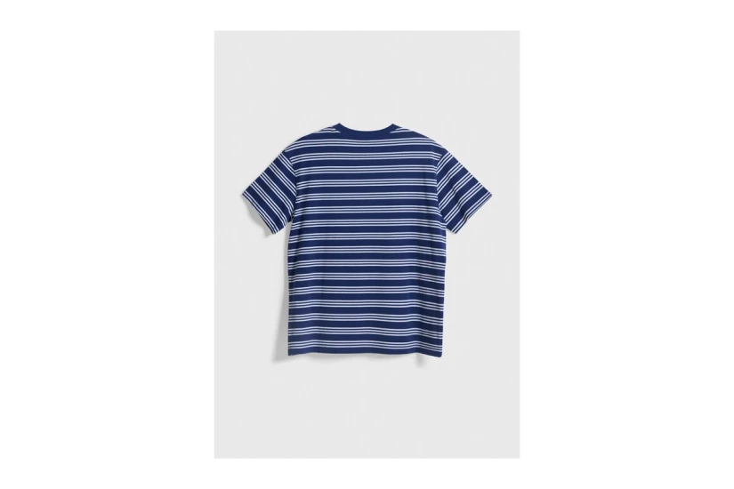 Blue Banana Navy Stripes Ανδρικό Κοντομάνικο T-Shirt Μπλε Σκούρο, Λευκό