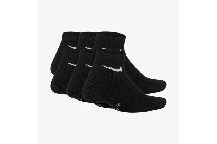 Nike Everyday Cushioned Dri-FIT Κοντές Κάλτσες Μαύρες 3 Ζευγάρια