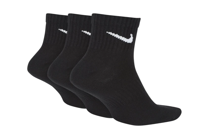 Nike Dri-FIT Everyday Lightweight Unisex Κοντές Κάλτσες Μαύρες 3 Ζευγάρια
