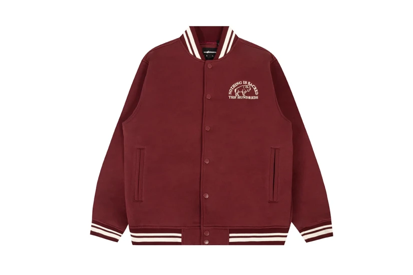 The Hundreds Team Fleece Ανδρικό Τζάκετ Μπορντό