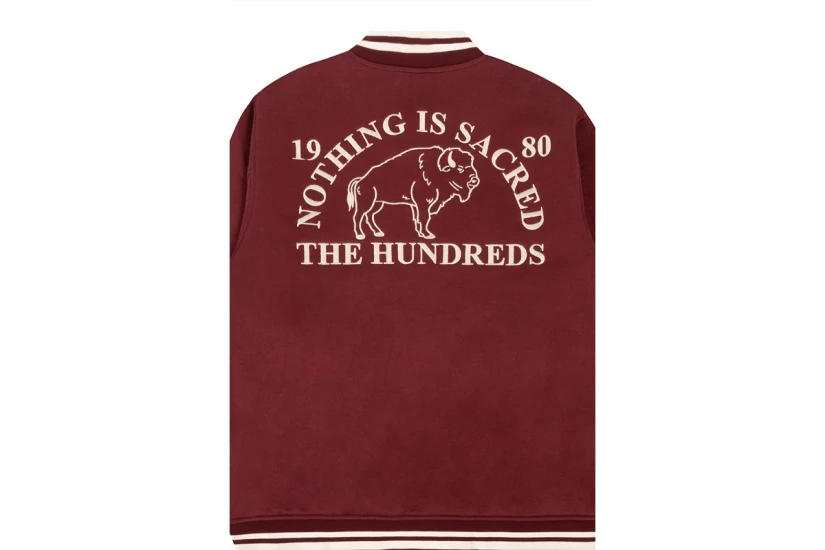 The Hundreds Team Fleece Ανδρικό Τζάκετ Μπορντό
