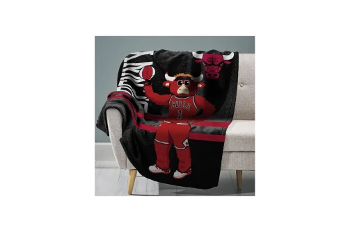 Sleep Squad Chicago Bulls Benny Raschel Throw Blanket 60X80In Κουβέρτα (T8-NBA-BUL-MAS)