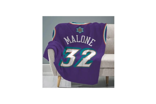 Sleep Squad Karl Malone Raschel Throw Blanket 60X80In Κουβέρτα (T8-NBH-JAZ-KMA)