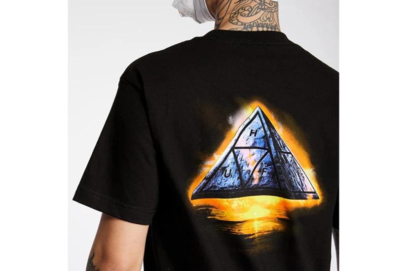 Huf Ancient Aliens Ανδρικό Κοντομάνικο T-Shirt Μαύρο
