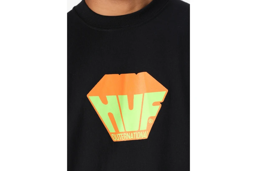 Huf Big Block Ανδρικό Κοντομάνικο T-Shirt Μαύρο