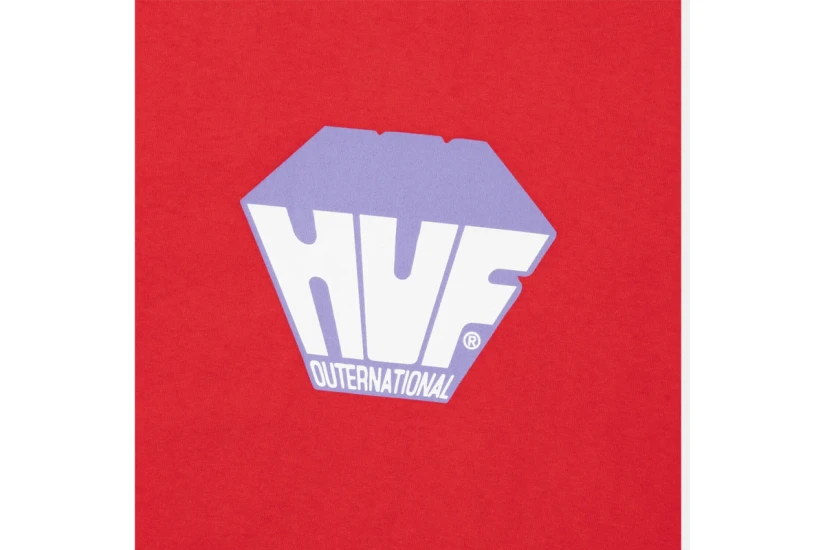 Huf Big Block Ανδρικό Κοντομάνικο T-Shirt Κόκκινο