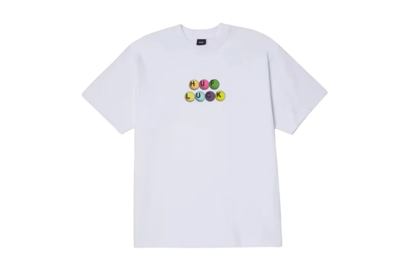 Huf Lucky Ανδρικό Κοντομάνικο T-Shirt Λευκό