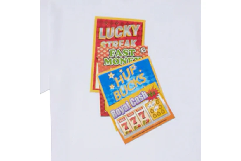 Huf Lucky Ανδρικό Κοντομάνικο T-Shirt Λευκό