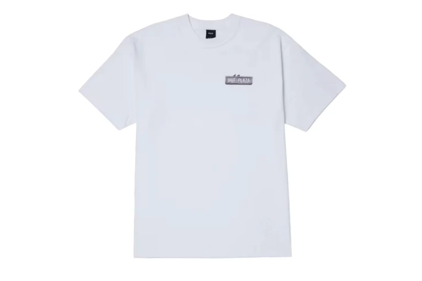 Huf Plaza Ανδρικό Κοντομάνικο T-Shirt Λευκό