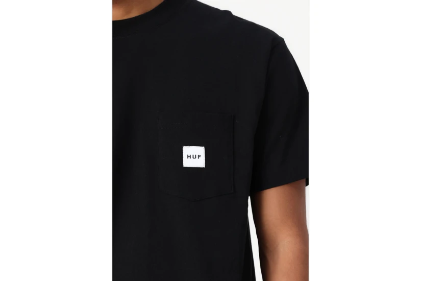 Huf Set Box Logo Ανδρικό Κοντομάνικο T-Shirt Μαύρο