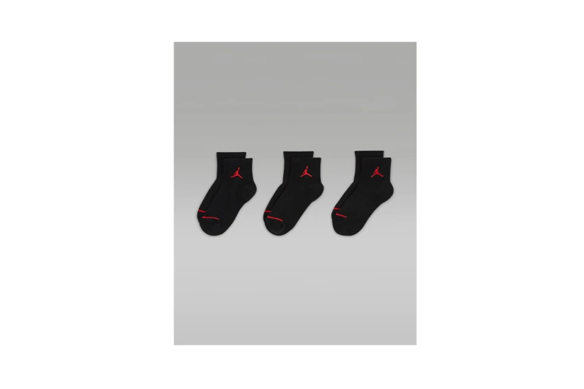 Jordan Jumpman Παιδικές Κοντές Kάλτσες Μαύρες 3 Ζευγάρια