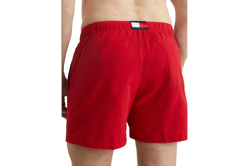 Tommy Jeans Medium Drawstring Ανδρικό Μαγιό Σορτς Κόκκινο