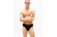 Tommy Jeans Signature Logo Waistband Briefs Ανδρικά Εσώρουχα Σλιπ Μαύρα 3 Τεμάχια
