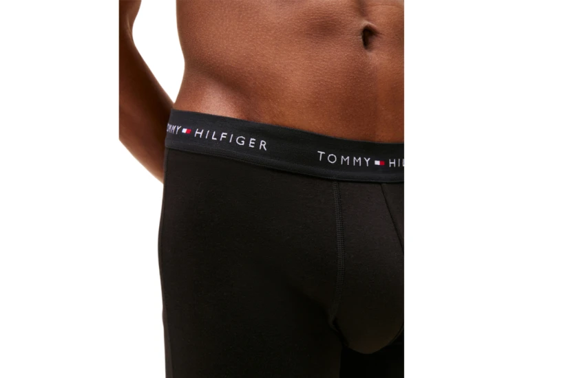 Tommy Jeans Signature Logo Ανδρικά Εσώρουχα Μπόξερ Μαύρα 3 Τεμάχια 