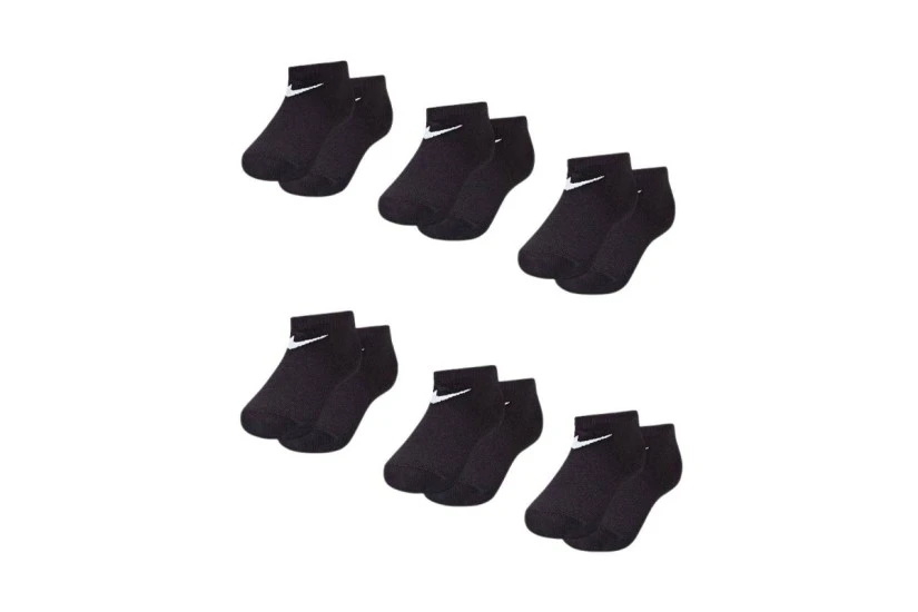 Nike Lightweight Παιδικές Κοντές Κάλτσες Μαύρες 6 Ζευγάρια