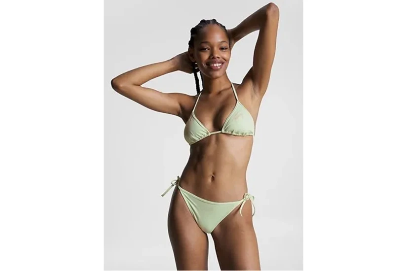 Tommy Jeans Cheeky Γυναικείο String Μαγιό Bikini Bottom Μέντα