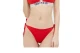 Tommy Jeans Side Tie Γυναικείο String Μαγιό Bikini Bottom Κόκκινο