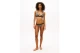 Tommy Jeans Original Logo Print Γυναικείο Μαγιό Bikini Top Καφέ, Μαύρο, Λευκό