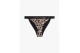 Tommy Jeans Original Print Cheeky Γυναικείο Μαγιό Bikini Bottom Καφέ, Μαύρο, Λευκό