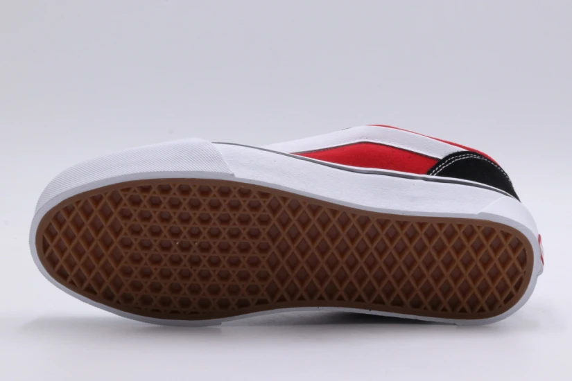 Vans Knu Skool Ανδρικά Χαμηλά Sneakers Κόκκινα, Μαύρα, Λευκά