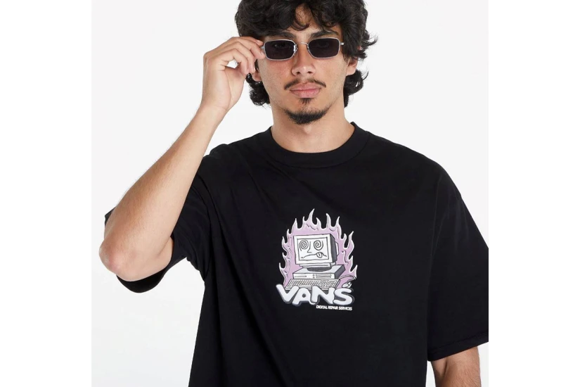 Vans Digital Repair Ανδρικό Κοντομάνικο T-Shirt Μαύρο
