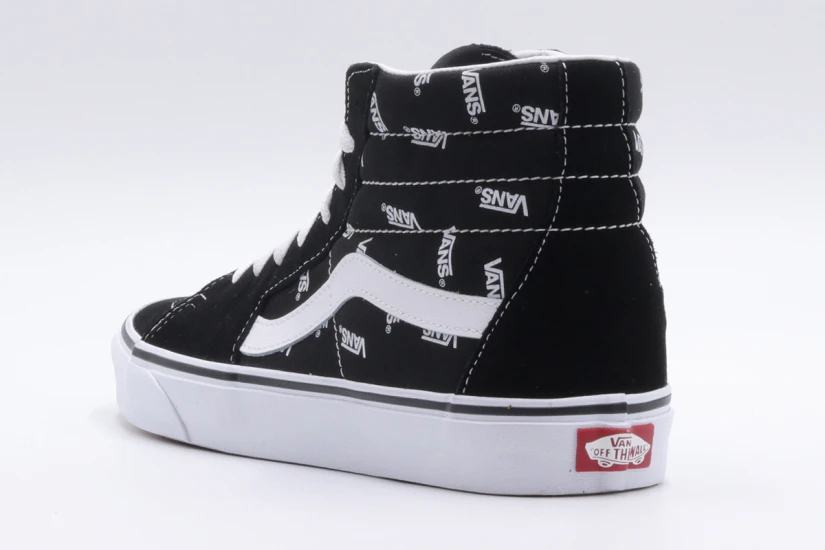 Vans Sk8-Hi Sneakers Μποτάκια Μαύρα, Λευκά