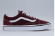 Vans Old Skool Unisex Sneakers Βυσσινί, Λευκά