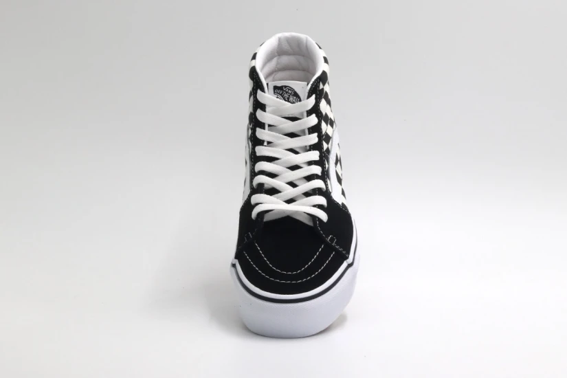 Vans Sk8-Hi Flatform Sneakers Μαύρα, Λευκά