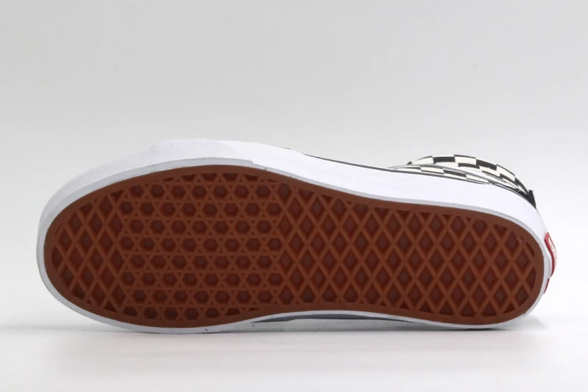 Vans Sk8-Hi Flatform Sneakers Μαύρα, Λευκά